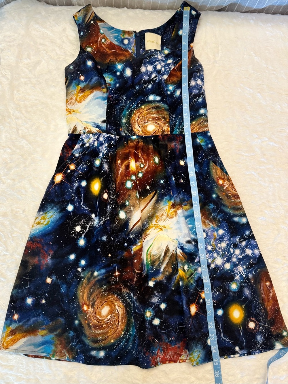 ModCloth Galaxy Print Sleeveless Skater Dress in Medium - Picture 13 of 17